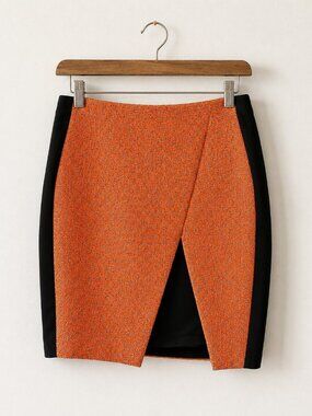 Ted Baker Quanda Abstract Jacquard Asymmetric Skirt Size 5 US 12